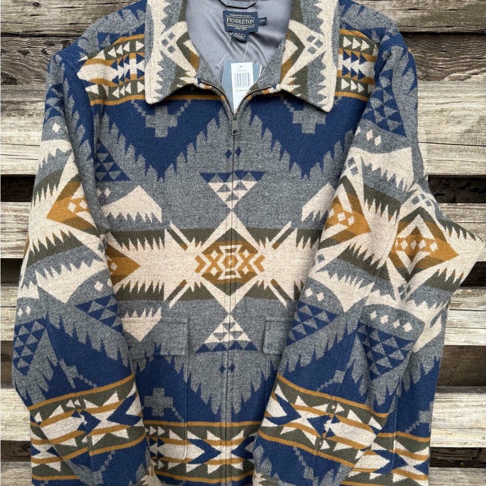 NEW Pendleton Multicolor Tribal Print Jacket XXL $325